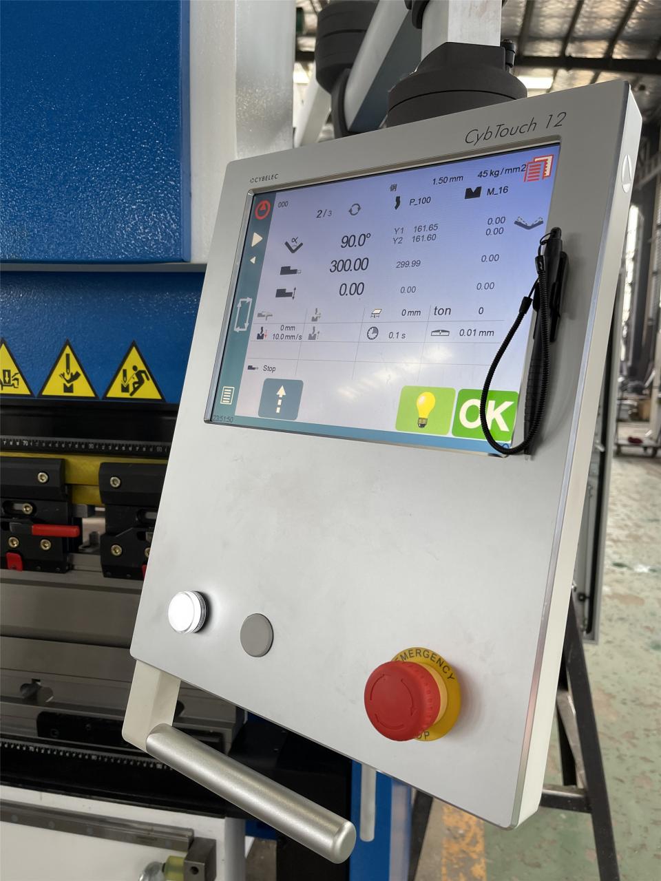 Brek Tekan Mesin Lentur Hidraulik 160t-4000 4 paksi Cnc