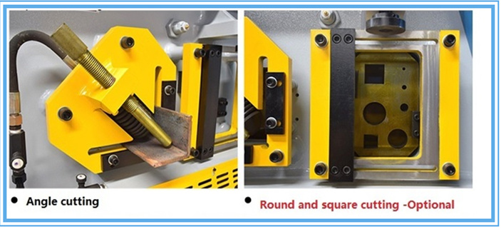 60t Q35-16 Hydraulic Ironworker Shearing Punching Bending And Notching Machine 60t Q35-16 Pekerja Besi Hidraulik Mencukur Menebuk Mesin Membongkok Dan Menoreh