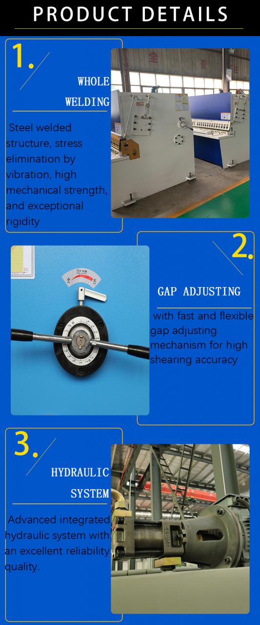 Mesin Ricih Guillotine Hidraulik Qc12y 8*6000mm Ricih Kepingan Industri Guillotine Logam Aluminium Keluli Tahan Karat Memotong M